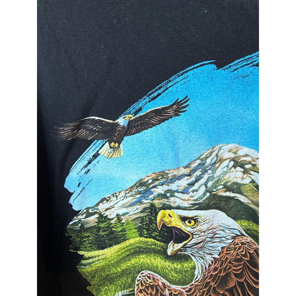 Vintage 90s Kodiak Alaska Bald Eagle T-Shirt - XL - Bobby Gs - AAA - - Picture 3 of 6